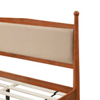 Queen Size Upholstered Platform Bed Frame