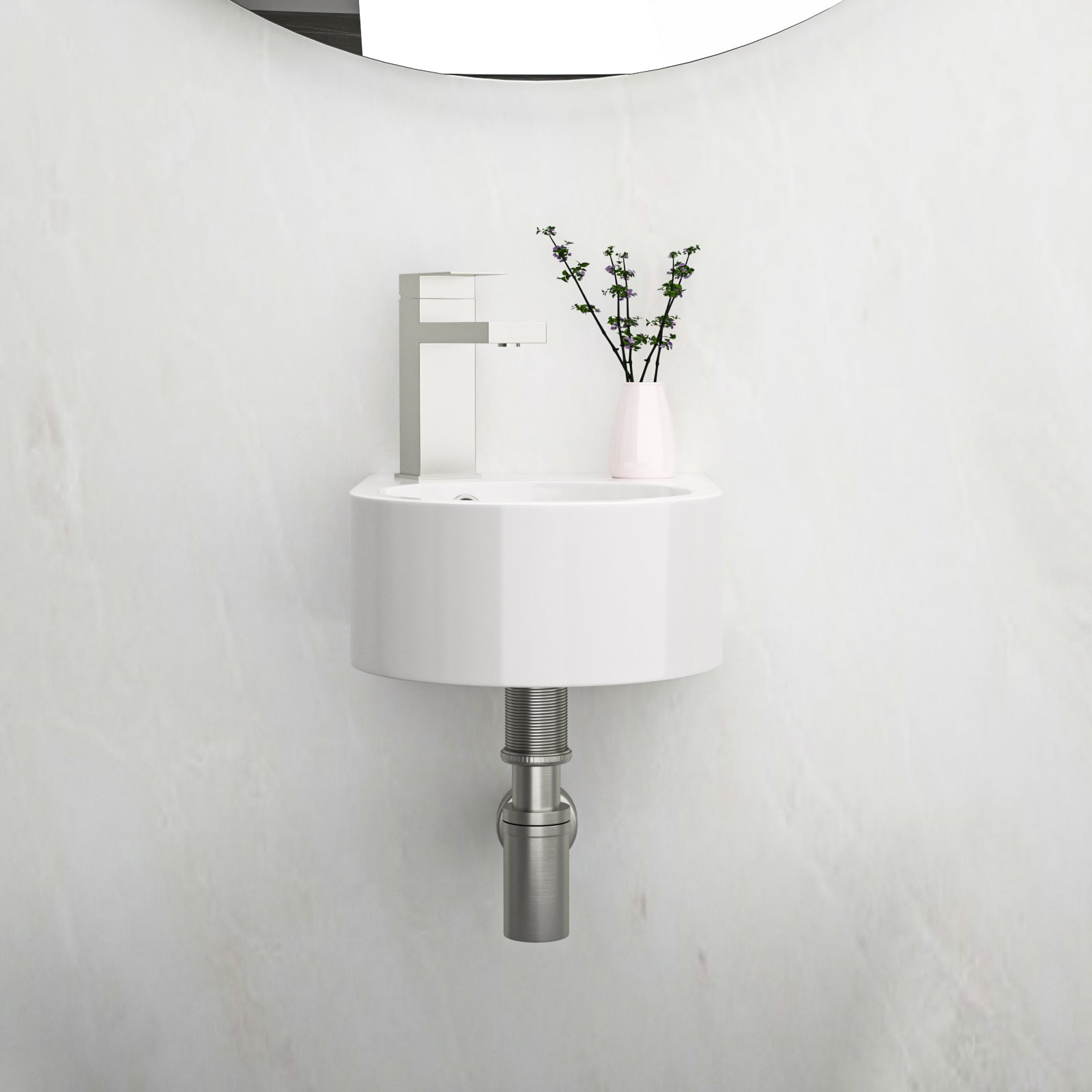 Stain Resistant Rectangular Bathroom Sink