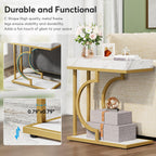 C-Shaped Sofa Side Table