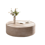 39.37" Round Coffee Table with Mars Pattern