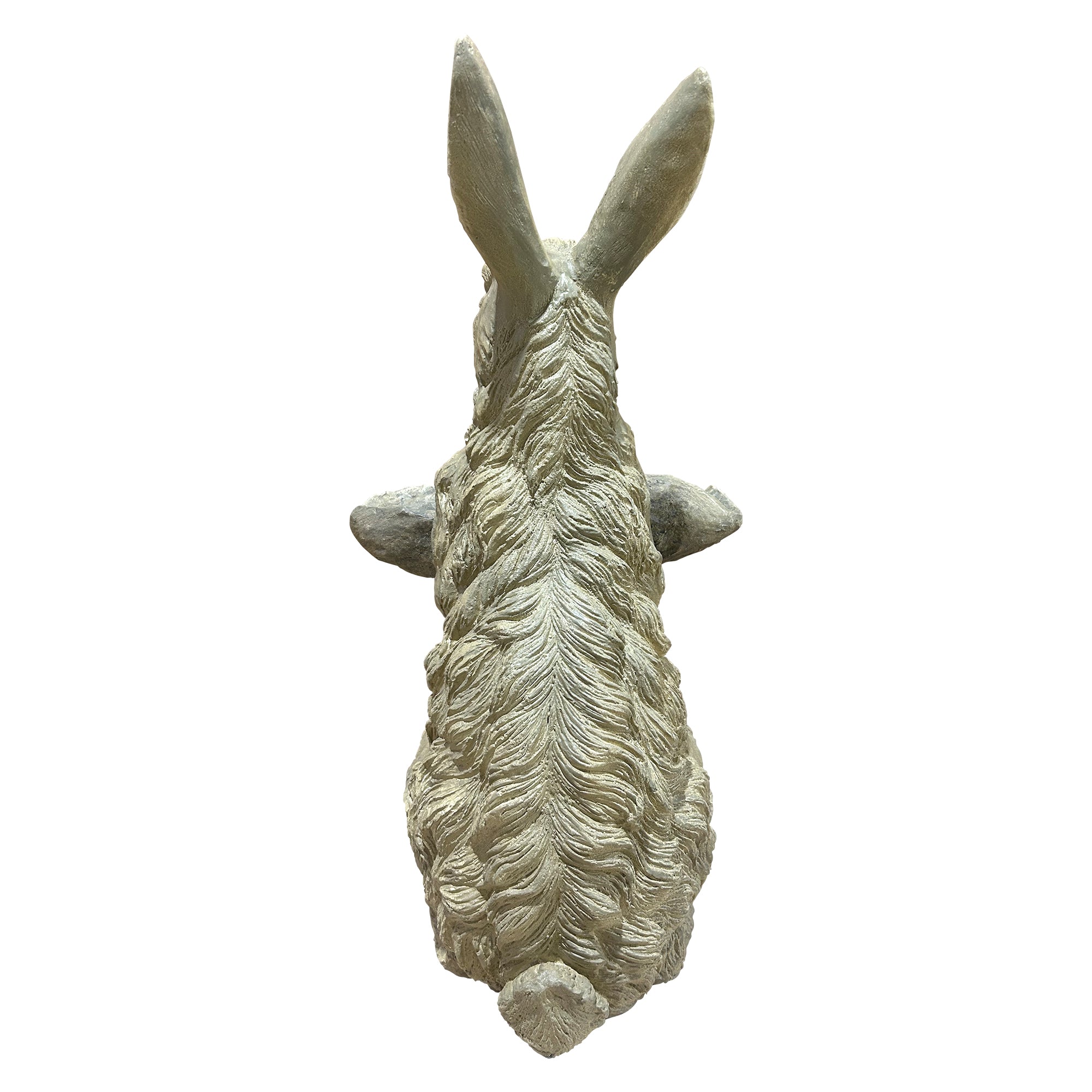 Magnesium Oxide Bunny Statue Holding Decor