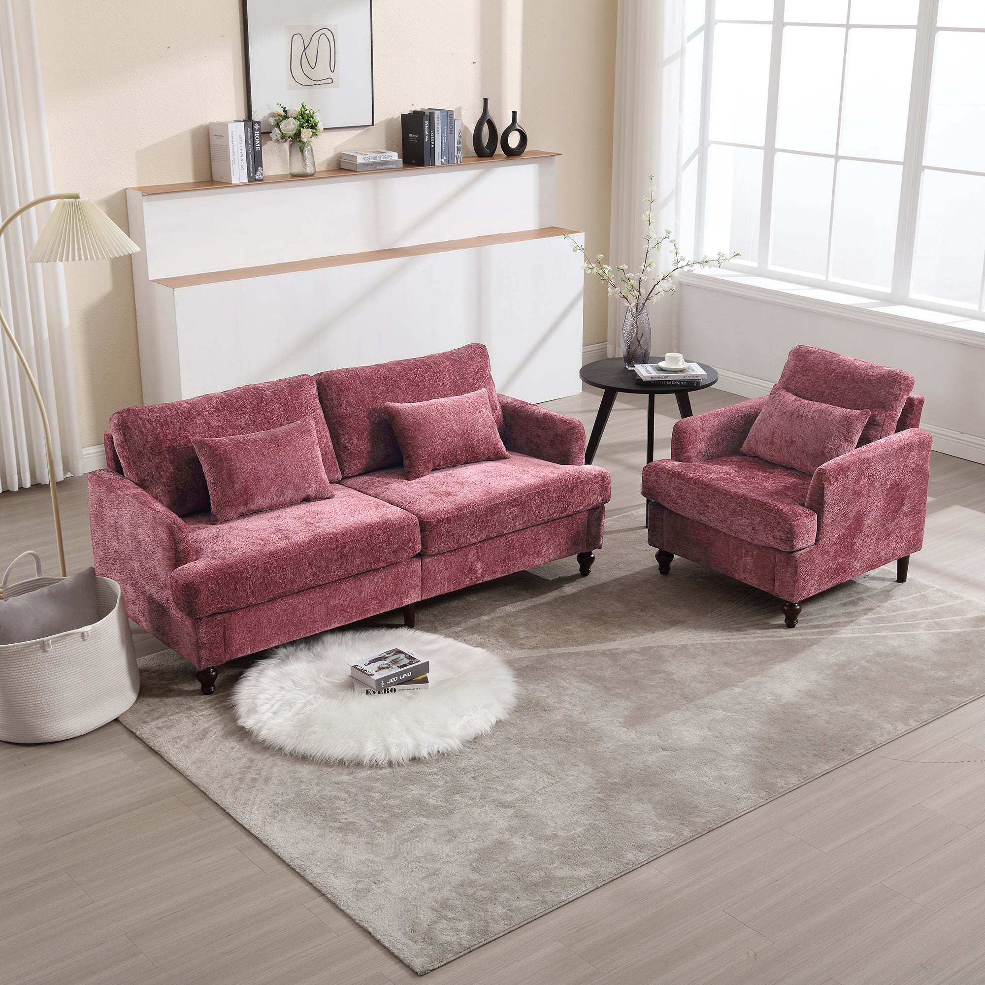 Wood Frame Armchair - Modern Accent Chair