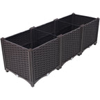 Deep Raised Garden Bed Plastic Planter Boxes