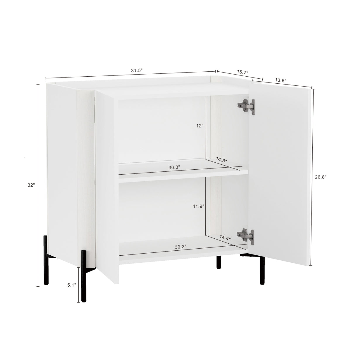 Abbey 32" Accent Cabinet