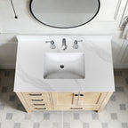 37-Inch Quartz Bathroom Vanity Top