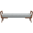 Modern Cora Mid Century Modern Bench