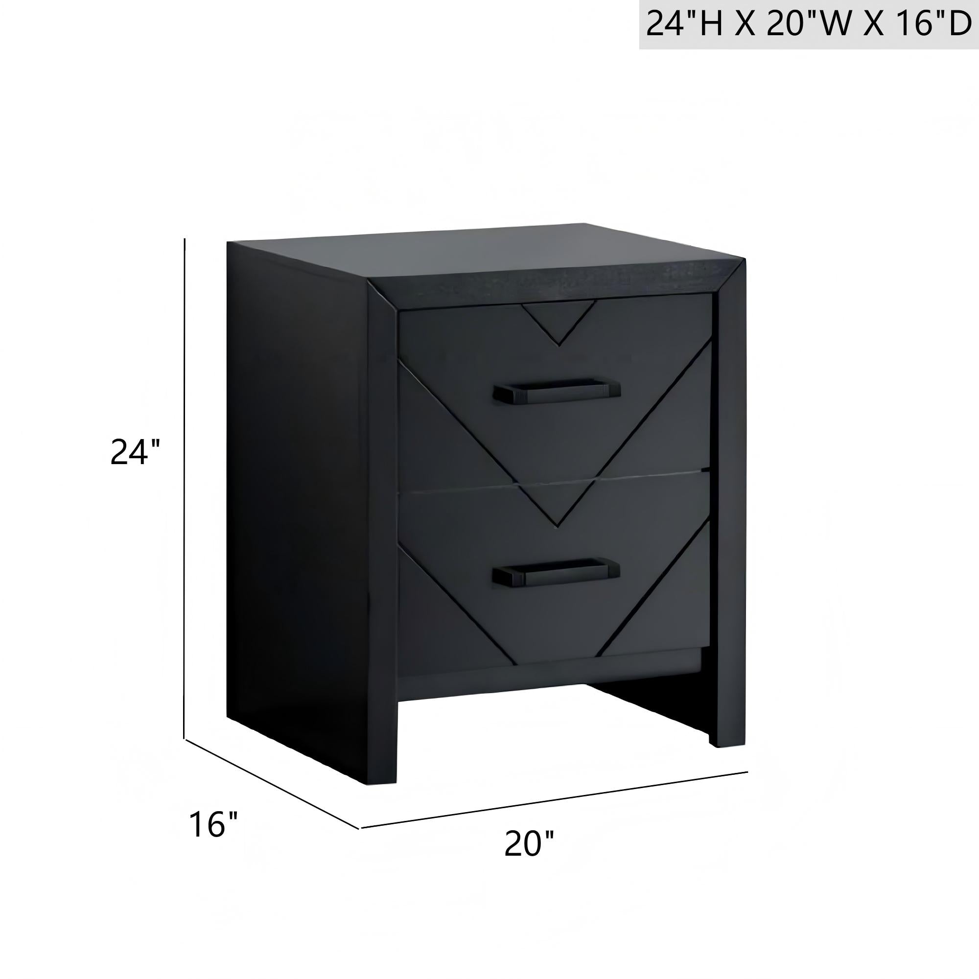 Morris G0092-N 2 Drawer Nightstand