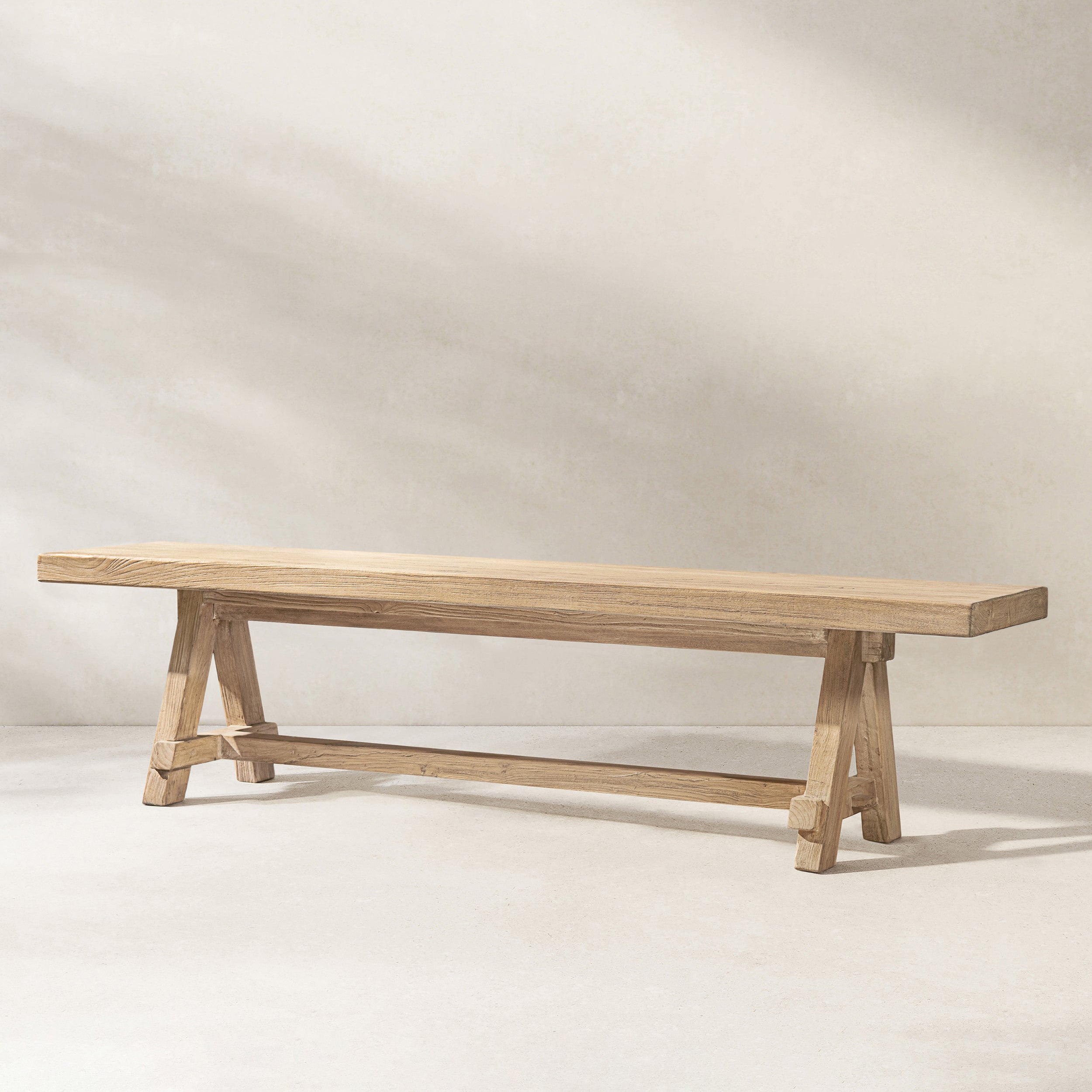 Hawthorne 72" Reclaimed Elm Trestle Dining Bench