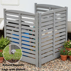 3-Panel Outdoor Air Conditioner Fence