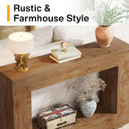47 Inches Farmhouse Console Table with Storage