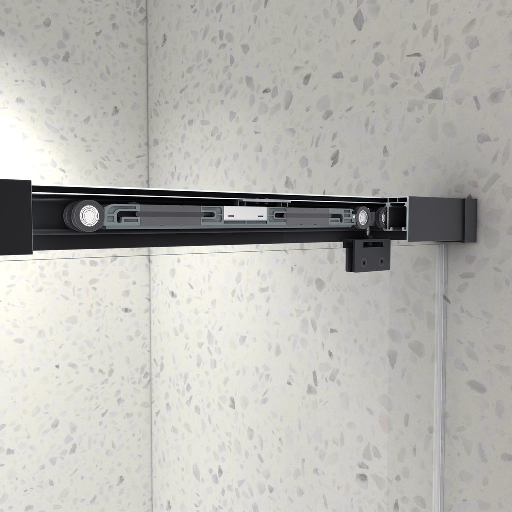 5476 Inch North American Frameless Double Sliding Matte Shower Door