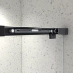 5476 Inch North American Frameless Double Sliding Matte Shower Door