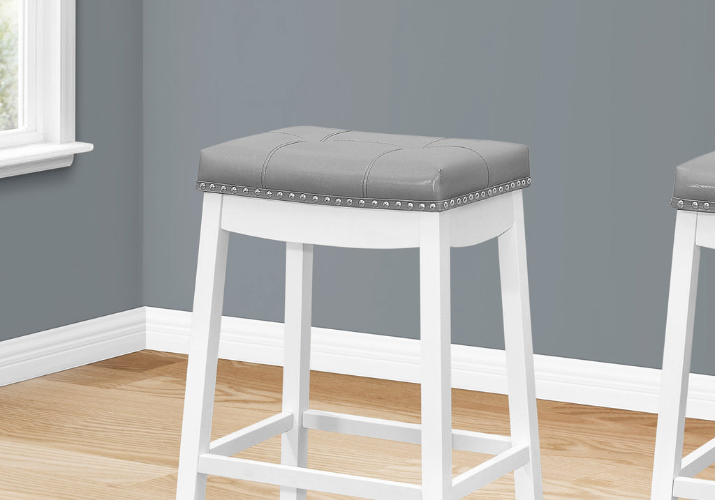 Bar Stool Set Of 2, Bar Height, Saddle Seat