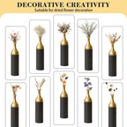 3-Piece Handcrafted Metal Floor Vase Set