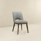 Blake Mid-Century Modern Light Grey Fabric Dining Chairs