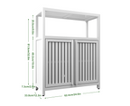 Large Capacity Bamboo Storage Cabinet