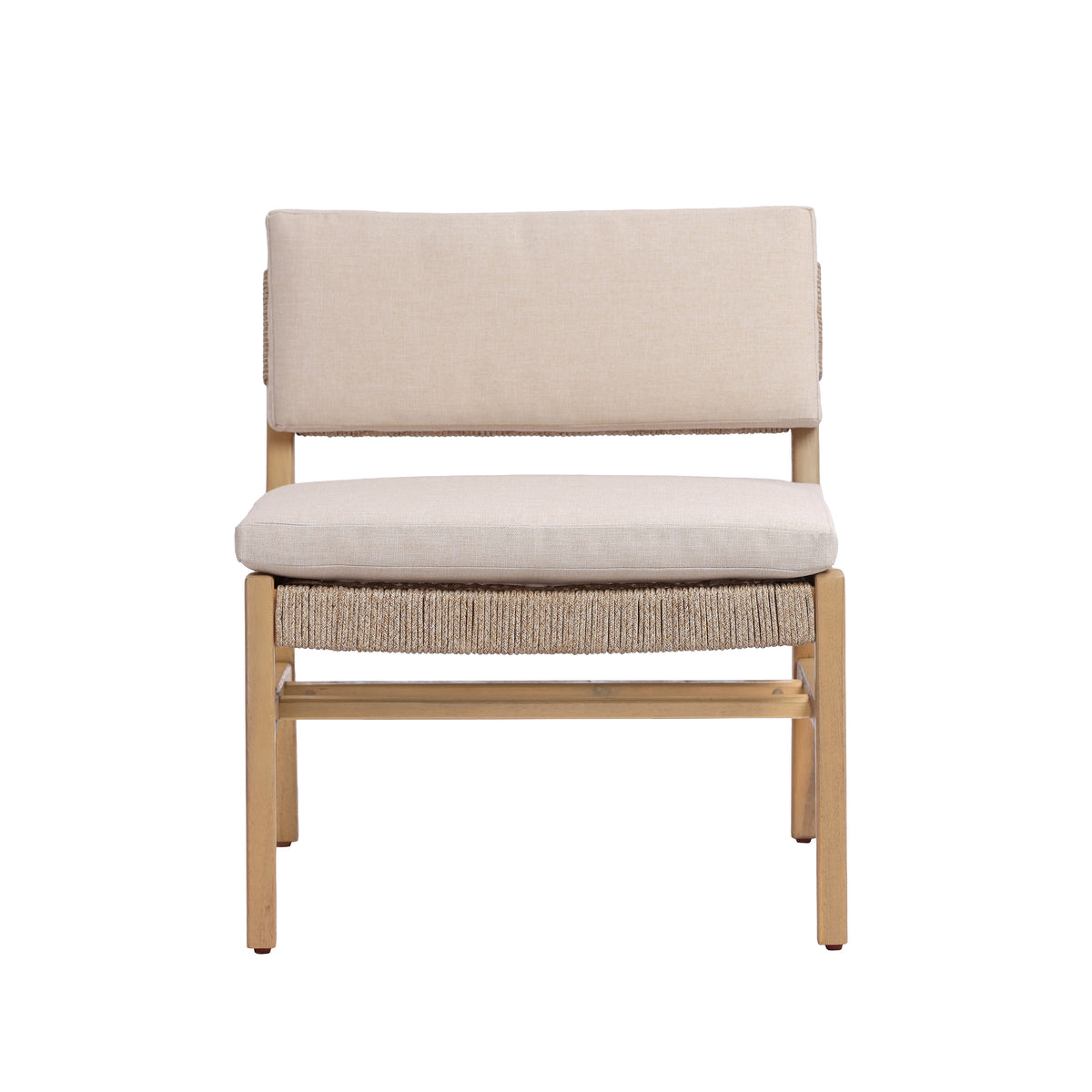OMI Lounge Chair Acacia and Rope Design