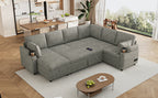Versatile U-Shaped Sectional Sofa Bed