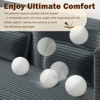 Modern Floor Sofa with 2 Pillows