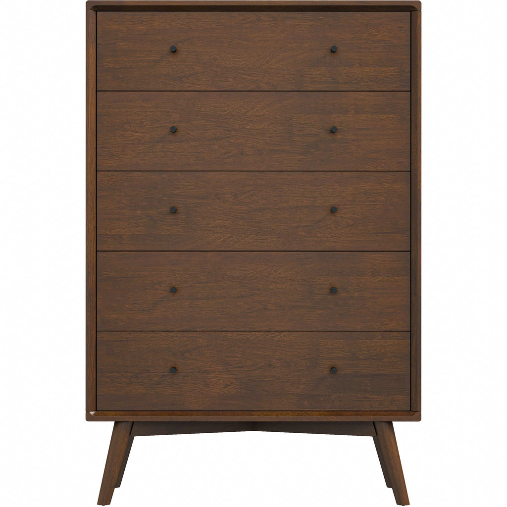 Caroline Mid Century Modern 5-Drawer Solid Wood Dresser