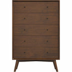 Caroline Mid Century Modern 5-Drawer Solid Wood Dresser