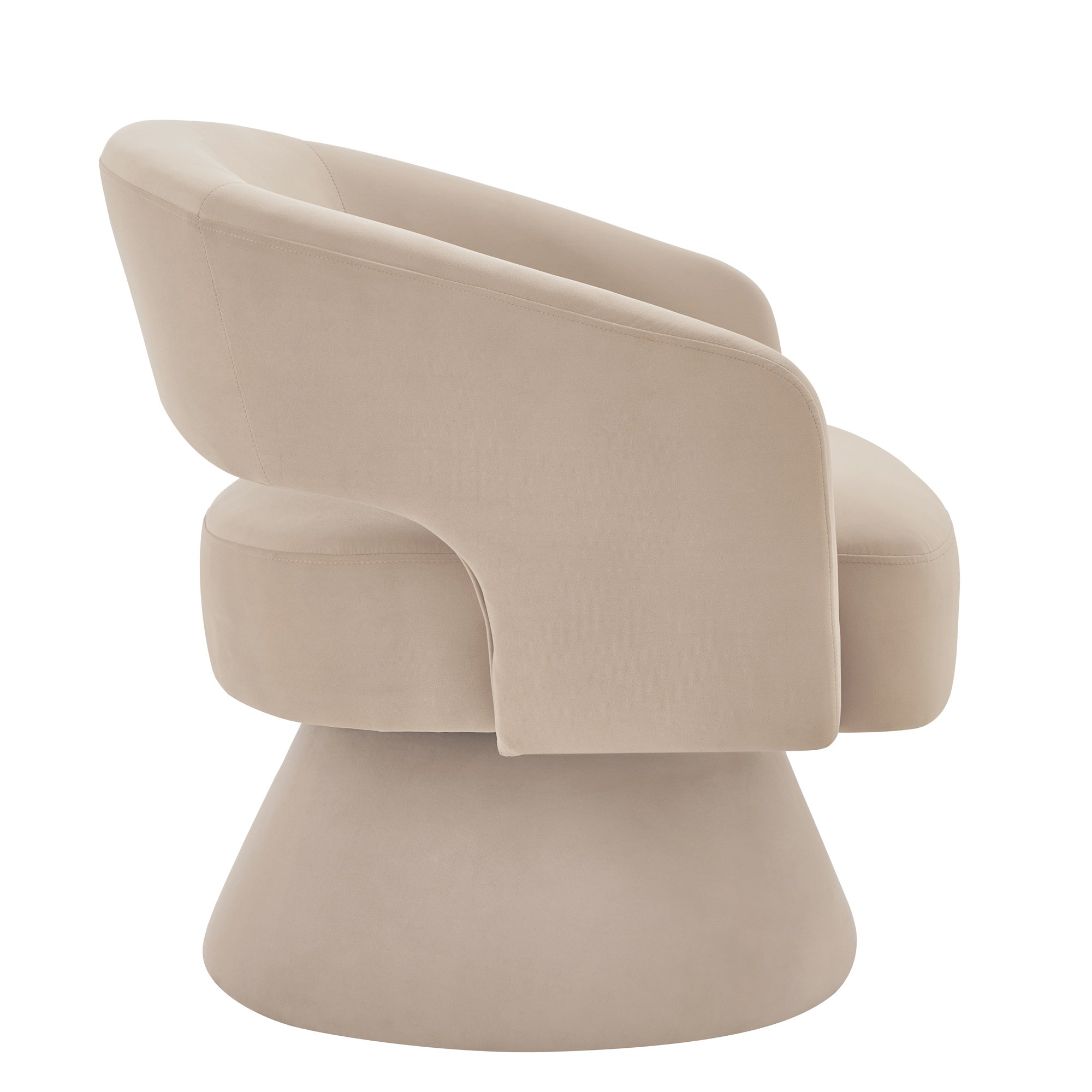 Modern Swivel Barrel Chair