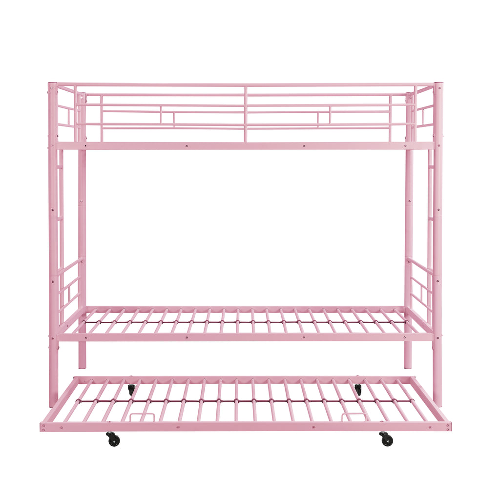Metal Bunk Bed with Trundle