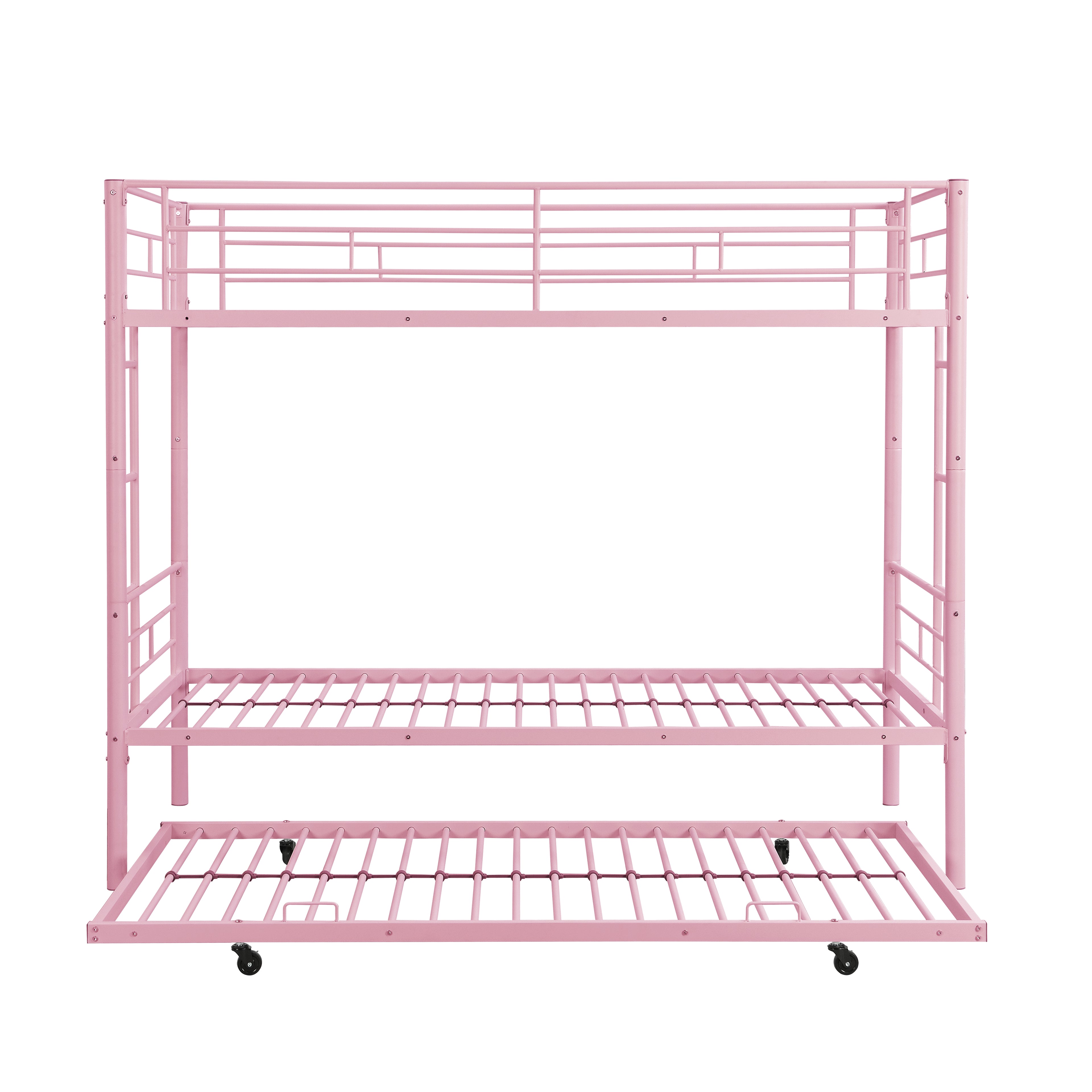 Metal Bunk Bed with Trundle