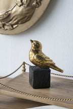 Metallic Sparrow Sculpture