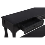 63" Long Console Table with Drawers and Shelf