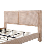 Simple Modern Camel Plush Soft Bed — King Size
