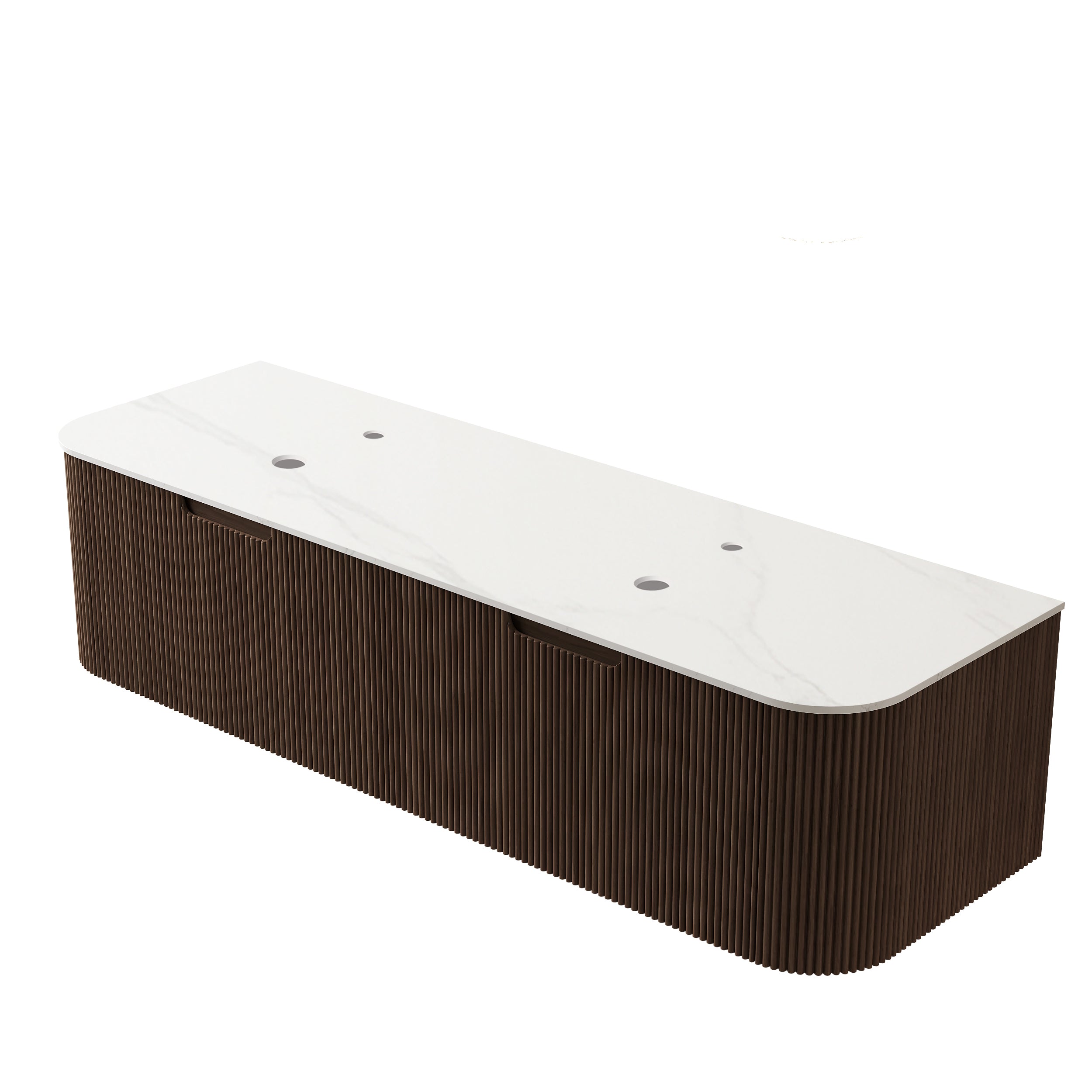 Dina 60'' Wall Mounted Plywood Cabinet with Carrara