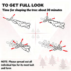 Slim Xmas Tree with Realistic Branch Tips and Plastic Stand