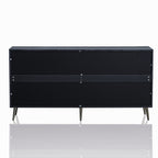 Modern Lacquered 4 Door Wooden Cabinet Sideboard Buffet