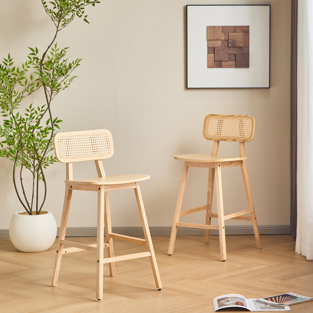 Bari Indoor Wood Barstool