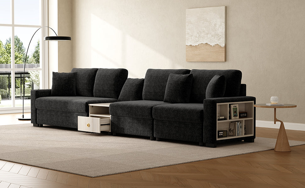 Modern Sofa Couch 132.5" Modular Sofa
