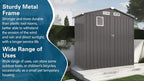 6X 3.6FT Metal Outdoor Storage Shed