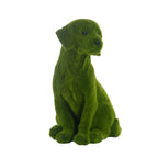 Flocked Dog Garden Statue - Style B