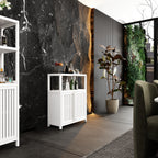 Large Capacity Bamboo Storage Cabinet