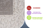 Step Collection High-Low Medallion Cream/Cream Indoor Area Rug