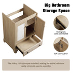 Modern Bathroom Vanity with Ceramic Basin