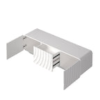 58'' TV Console With Modern Unique Spiral Wave Design