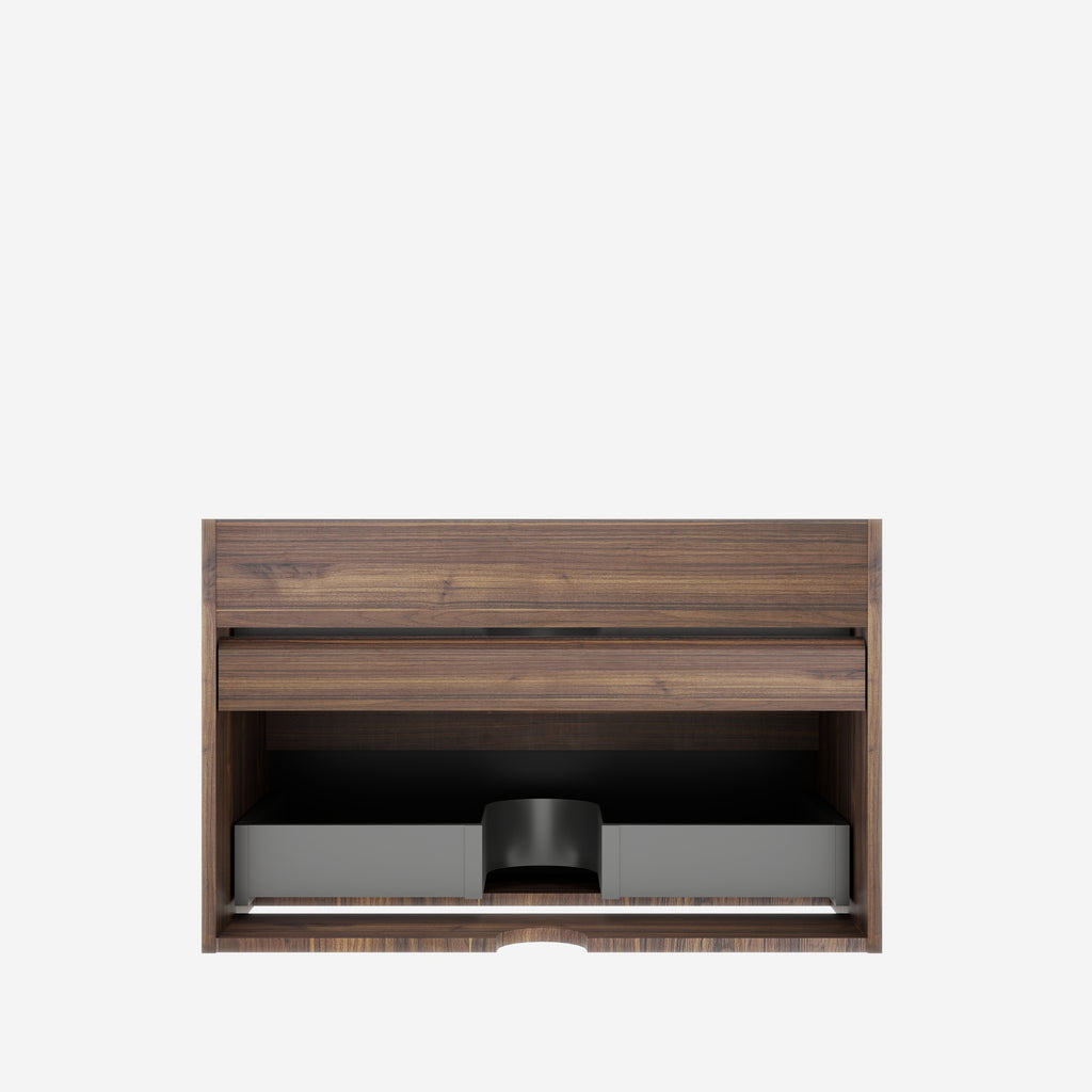 Grace 30-Inch Wall-Mounted Bathroom Vanity with Double Soft-Close Drawers, Oak