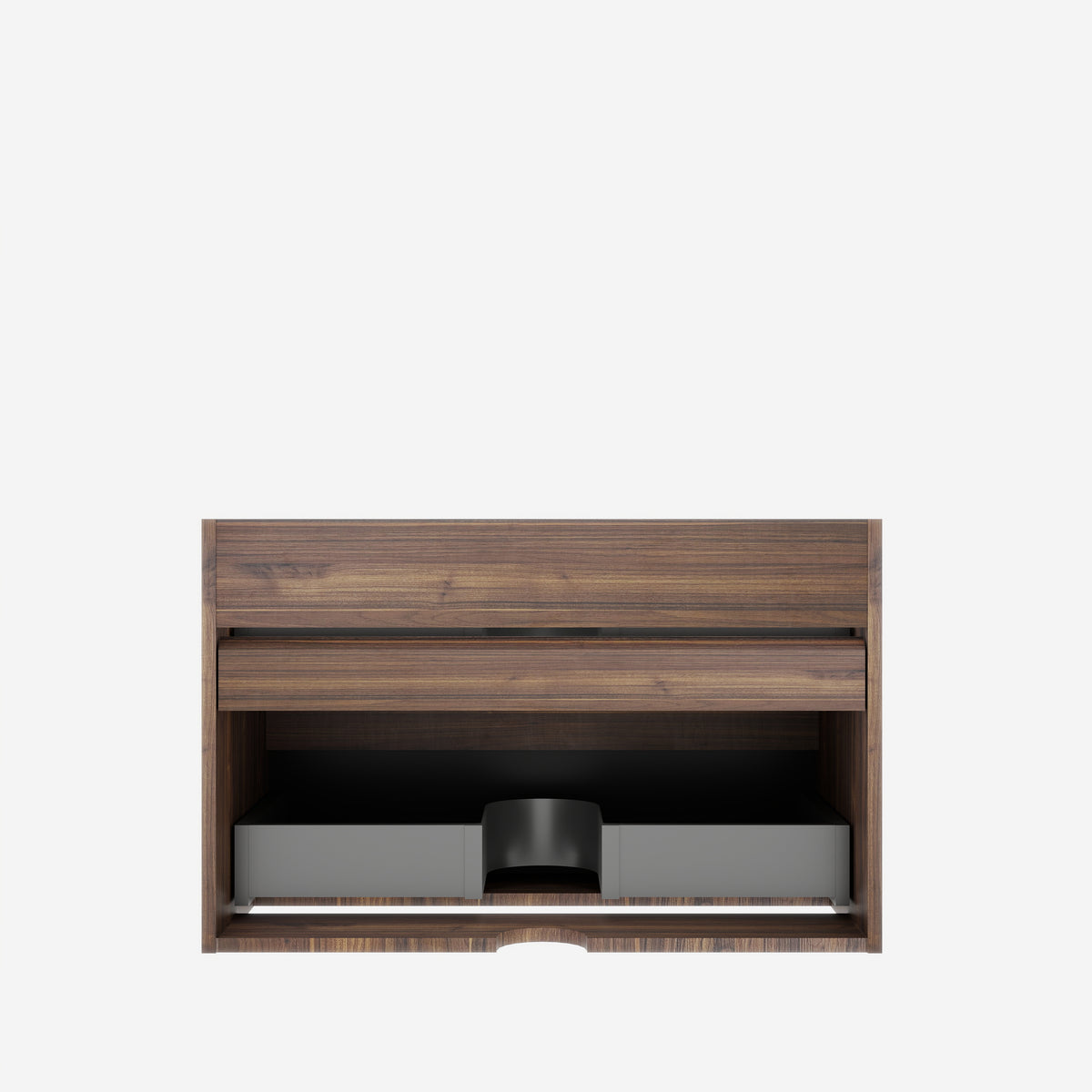 Grace 30-Inch Wall-Mounted Bathroom Vanity with Double Soft-Close Drawers, Oak