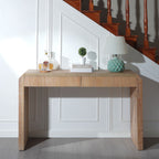 Rustic Wooden Console Table with Drawer