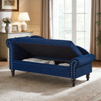 64.5'' Modern Velvet Chaise Lounge