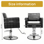 Black Salon Stylist Chair for Home Hydraulic