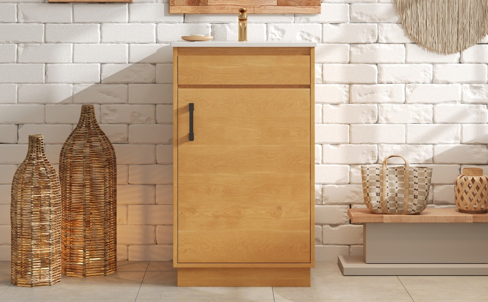 20-Inch Bathroom Vanity with Ceramic Sink