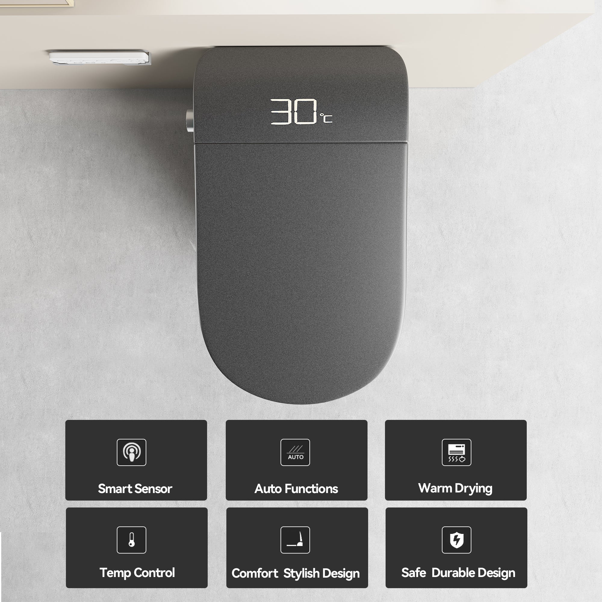 Unique Smart Toile with Integrated Bidet