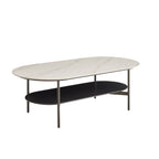 Ceramic MDF Double Layer Coffee Table